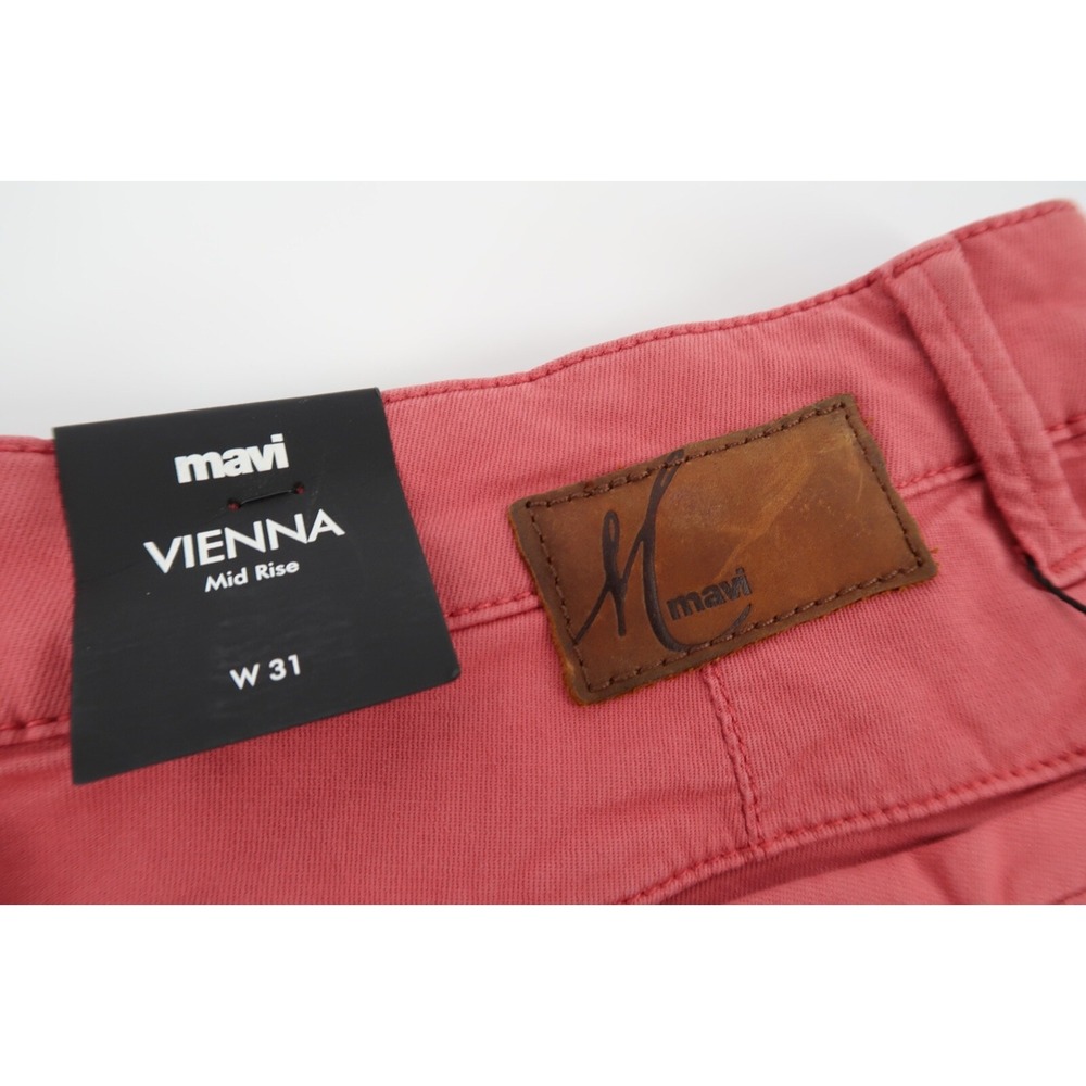 Mavi Women's Vienna Dusty Cedar Red Stretch Twill 5.5" Shorts Size 31 New - Picture 5 of 6